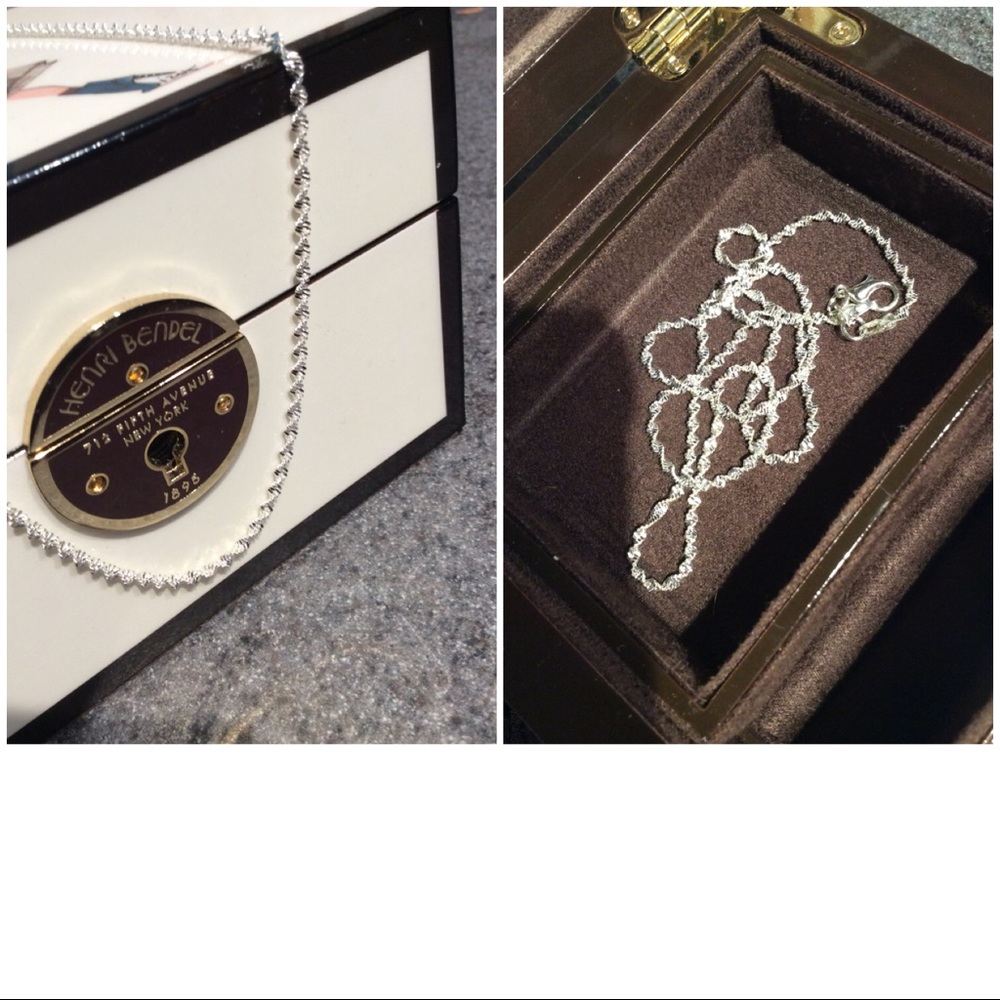 💐 Sterling Silver Wave Necklace NEW 💐
